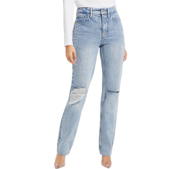 NWT Good American Good 90’s Icon High Waist Relaxed Jeans Size 16 Retail $159 - Picture 2 of 9